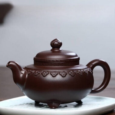 Full Handmade Yixing Zisha Teapot [Yun Jian Ruyi Pot] (Shi Hong – 320ml)