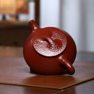 Full Handmade Yixing Zisha Teapot [Jingzhou Shi Piao Pot] (Dahongpao – 220ml)