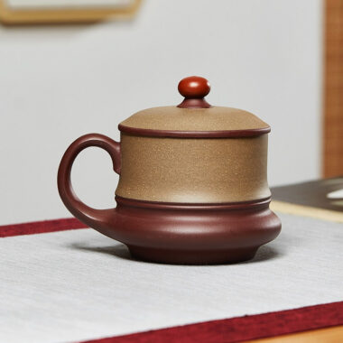 Yixing Zisha Tea Mug [Moon Shadow] (Duan Ni / Zi Ni – 470ml)
