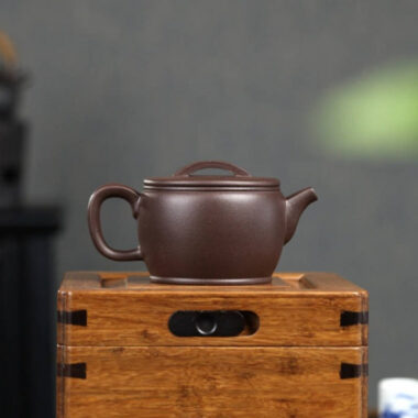 Full Handmade Yixing Zisha Teapot [Hanwa Pot] (Zi Ni – 310ml)