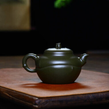 Full Handmade Yixing Zisha Teapot [Bamboo Pot] (Mo Lu Ni- 360ml)