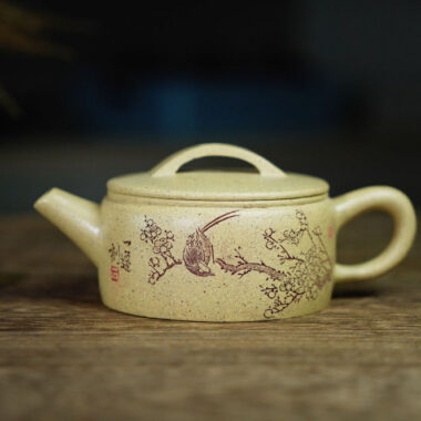 Full Handmade Yixing Zisha Teapot [Hanwa Pot] (Benson Lu Ni – 160ml)