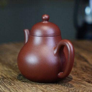 Full Handmade Yixing Zisha Teapot [Si Ting Pot] (Di Cao Qing – 120ml)