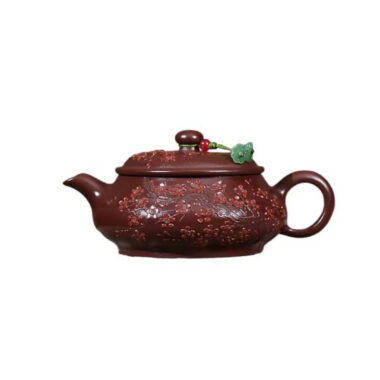 Yixing Zisha Teapot [Plum Blossom Ming Lu] (Zi Zhu Ni – 210ml)