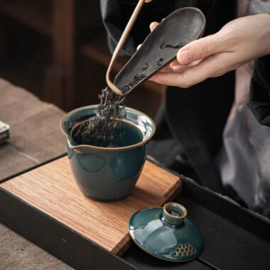 Ceramic 1 Pot 3 Cups Travel Tea Set