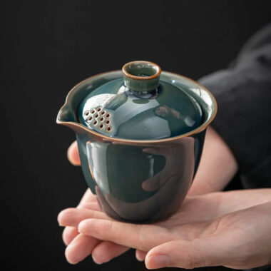 Ceramic 1 Pot 3 Cups Travel Tea Set