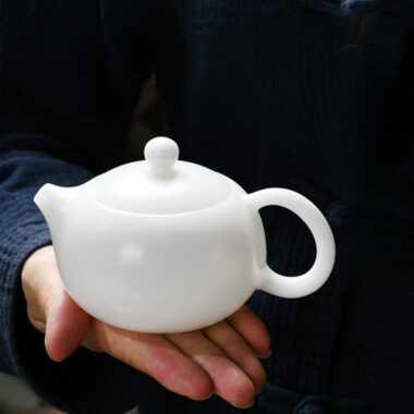 Ice Jade White Porcelain [Xishi Pot] 200/300ml