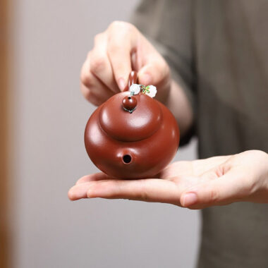 Yixing Zisha Teapot [Mini Wendan] (Dahongpao – 130ml)