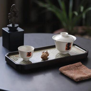 Chinese Sytle [Lanting Xu] Bamboo Tea Tray