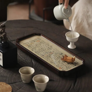 Chinese Sytle [Lanting Xu] Bamboo Tea Tray