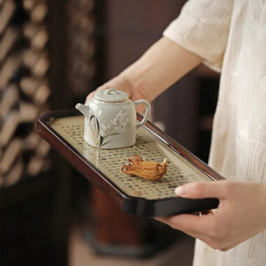 Chinese Sytle [Lanting Xu] Bamboo Tea Tray