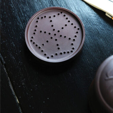 Yixing Zisha Tea Mug with Filter [Bamboo] 5pcs Set (Lao Zi Ni – 450ml)