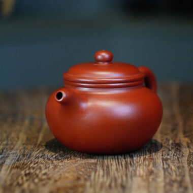 Full Handmade Yixing Zisha Teapot [Fanggu Pot] (Dahongpao – 100ml)