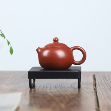 Full Handmade Yixing Zisha Teapot [Xishi Pot] (Zhu Ni – 130ml)