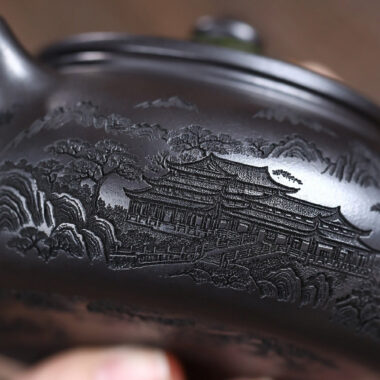 Yixing Zisha Teapot [Magnificent Landscapes] (Shi Huang – 250ml)