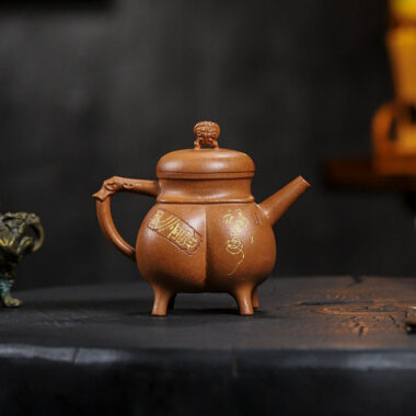 Full Handmade Yixing Zisha Teapot [Shenzhou Fuding] (Jin Jiang Po Ni – 320ml)
