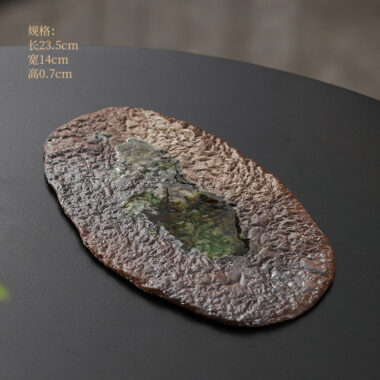 Kiln Change Firewood Firing [Yan Kuang] Hand-Grab Pot / Tea Tray Set