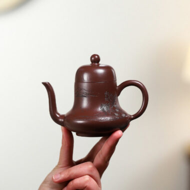 Yixing Zisha Teapot [Si Ting Pot] (Zi Zhu Ni – 170ml)