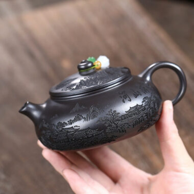 Yixing Zisha Teapot [Magnificent Landscapes] (Shi Huang – 250ml)