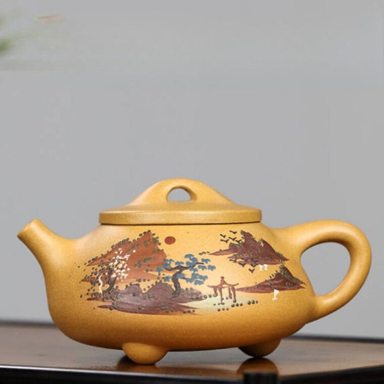 Full Handmade Yixing Zisha Teapot [Jingzhou Shi Piao Pot] (Duan Ni – 240ml)