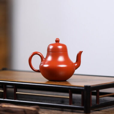 Yixing Zisha Teapot [Mini Si Ting] (Wrinkled Skin Zhu Ni – 120ml)