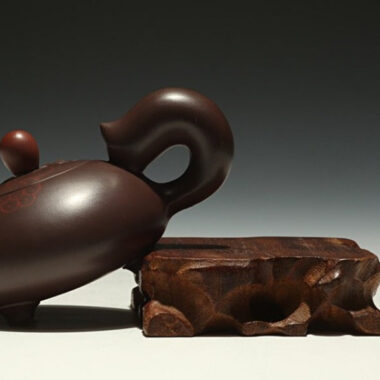Full Handmade Yixing Zisha Teapot [Squirrel Pot] (Lao Zi Ni – 120/150ml)