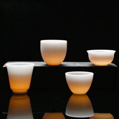 Ice Jade White Porcelain Small Tea Cup 30-50ml