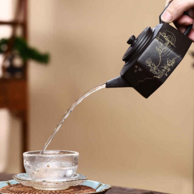 Full Handmade Yixing Zisha Teapot [Bafang Yu Zhu Pot] (Shi Huang – 260ml)