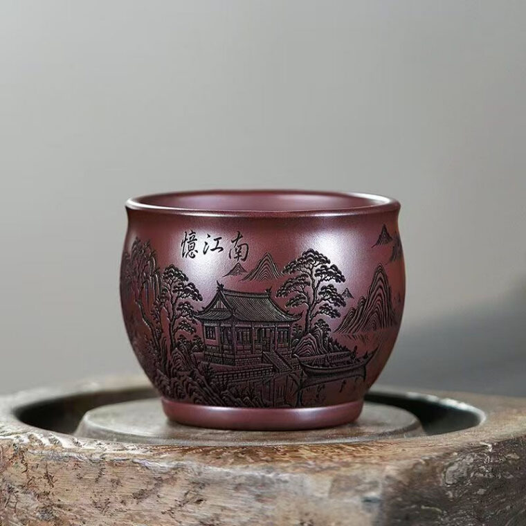 Handmade Yixing Zisha Master Tea Cup [Yi Jiangnan] 200ml
