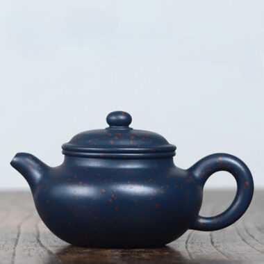 Full Handmade Yixing Zisha Teapot [Fanggu Pot] (Tian Cui Sha – 190ml)