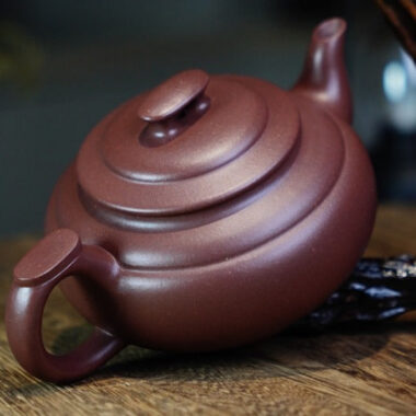 Full Handmade Yixing Zisha Teapot [Shang Xin Qiao Pot] (Di Cao Qing – 260ml)