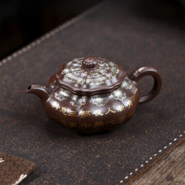 Full Handmade Yixing Zisha Teapot [Bafang Ruyi] (Zi Ni – 190ml)