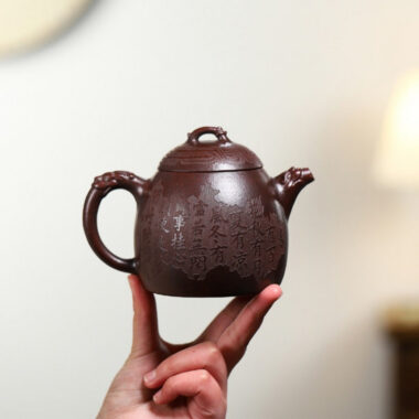 Yixing Zisha Teapot [Dragon Qin Quan] (Long Xue Sha – 380ml)