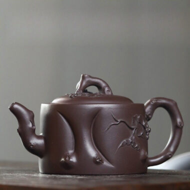 Full Handmade Yixing Zisha Teapot [Grape Stump Pot] (Lao Zi Ni – 180ml)