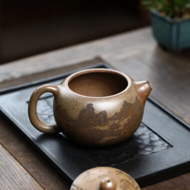 Yixing Zisha Teapot [Jiangshan Ru Hua Xishi] (Chenxiang Ni Firewood Firing – 550ml)
