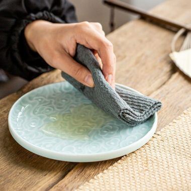 Chinese Style Zen Tea Towel [Zen Series] Wave Pattern