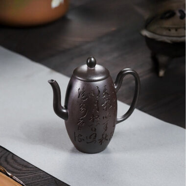 Full Handmade Yixing Zisha Teapot [Tian Zhu] (Tian Qing Ni – 200ml)