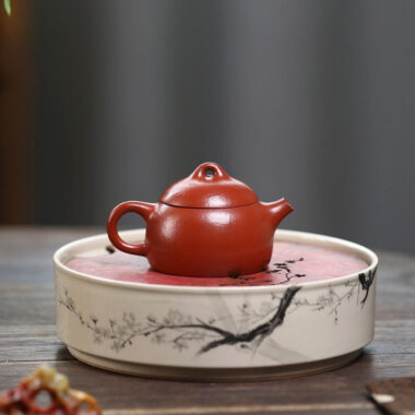 Yixing Zisha Teapot [Mini Qin Quan] (Wrinkled Skin Zhu Ni – 50ml)