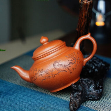 Full Handmade Yixing Zisha Teapot [Xiao Ying Pot] (Li Pi Zhu Ni – 230ml)