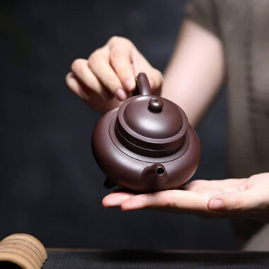 Yixing Zisha Teapot [San Zu Ao Xue] (Zi Ni – 230ml)
