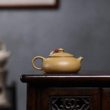 Yixing Zisha Teapot [Han Jiang] (Huangjin Duan Ni – 170ml)