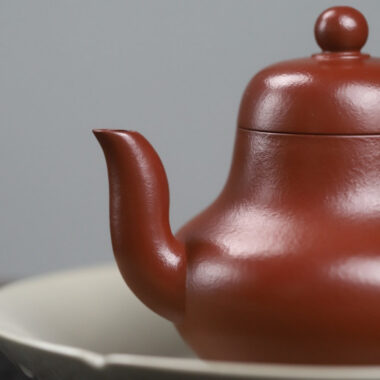 Full Handmade Yixing Zisha Teapot [Si Ting Pot] (Dahongpao – 115ml)