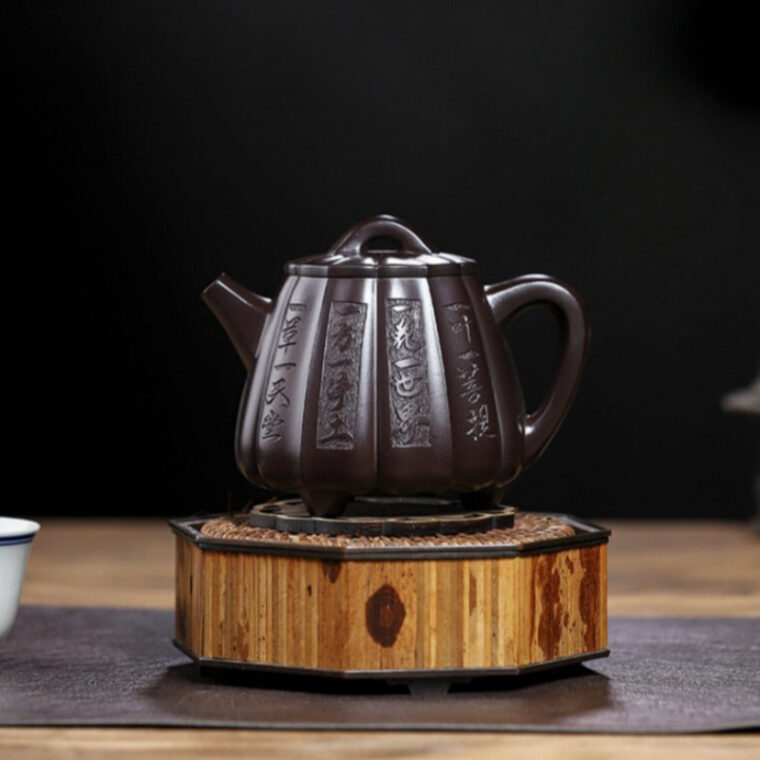 Full Handmade Yixing Zisha Teapot [Fanyin Shi Piao] (Lao Zi Ni – 380ml)