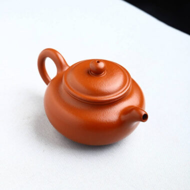 Full Handmade Yixing Zisha Teapot [Fanggu Pot] (Zhao Zhuang Zhu Ni – 160ml)