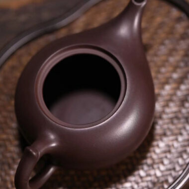 Full Handmade Yixing Zisha Teapot [Shen Deng Yandou Pot] (Zi Ni – 125/170ml)