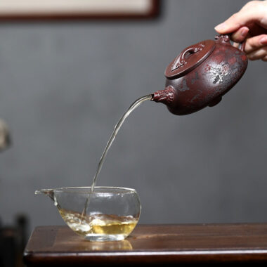 Yixing Zisha Teapot [Ruyi Shi Piao] (Tie Xie Hong Sha – 280ml)
