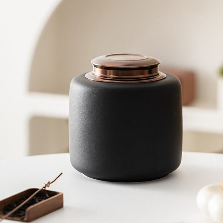 Ceramic Tea Jar | Tea Caddy | Tea Caddy [Fu Yun] 1850ml