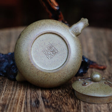 Full Handmade Yixing Zisha Teapot [Bian Xishi Pot] (Qing Duan Ni Firewood Fired – 160ml)