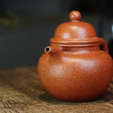 Full Handmade Yixing Zisha Teapot [Duo Qiu Pot] (Jiang Po Ni – 200ml)