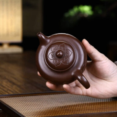 Full Handmade Yixing Zisha Teapot [Siji Ruyi Pot] (Zi Ni – 260ml)